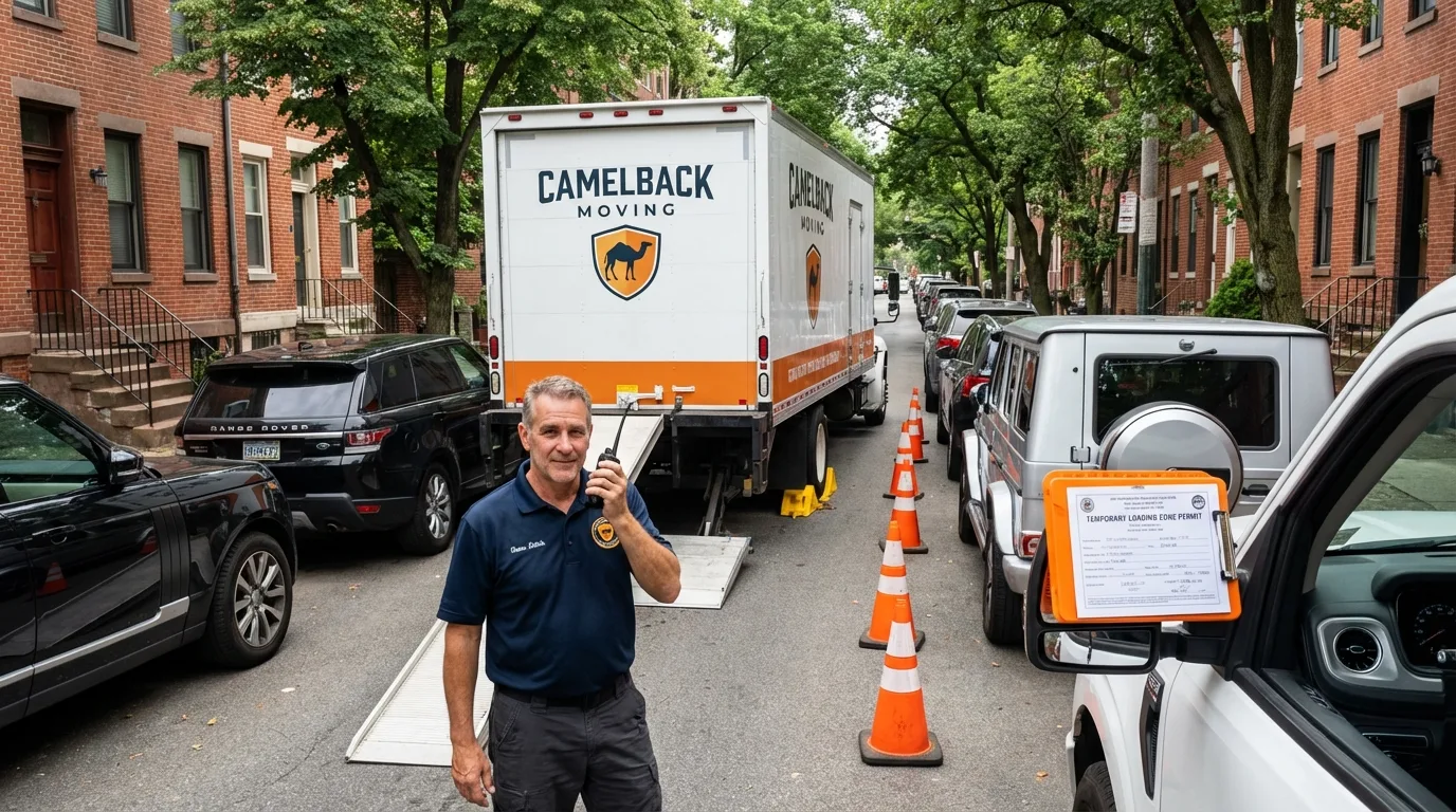 City street loading permit setup in Pottsville, PA